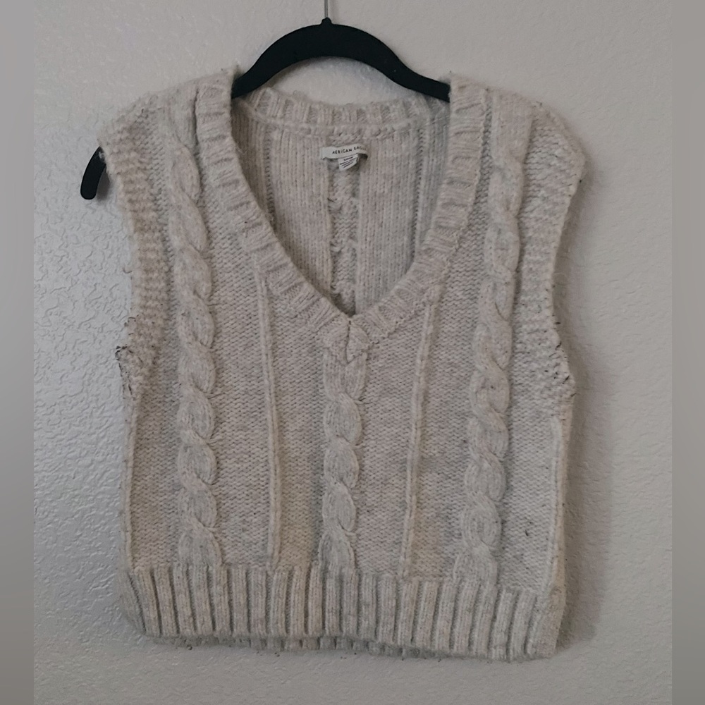 American Eagle Cable Knit Vest